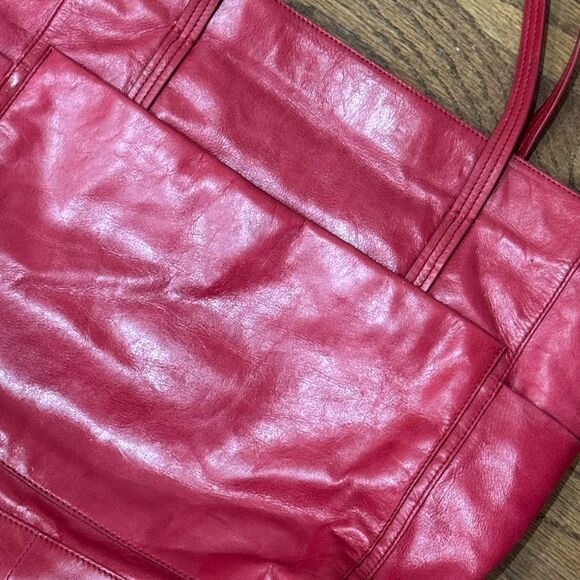 EUC Hobo International Noble Leather Tote Bag Brick Red - Picture 5 of 7